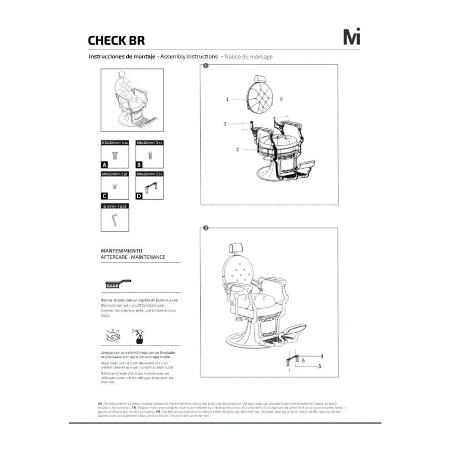 Mirplay Barberchair CHECK BR