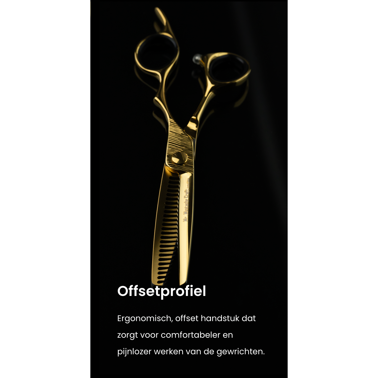 Mr Mustache Craft Gold Coupe Scissors