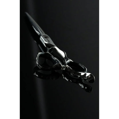 Mr Mustache Hairdressing Scissors Engraved Black 6.0"