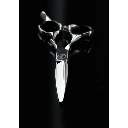 Mr Mustache Hairdressing Scissors Engraved Black 6.0"