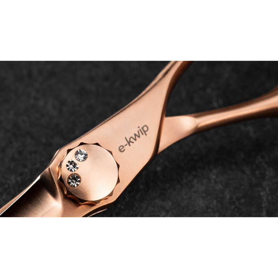 E-Kwip Kirei Matt-Rose Friseurscheren-Set
