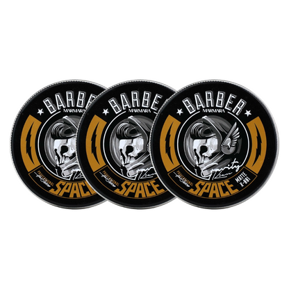 MARMARA BARBER Hair Styling Matte Space Wax 100 ml - 3 Stuks