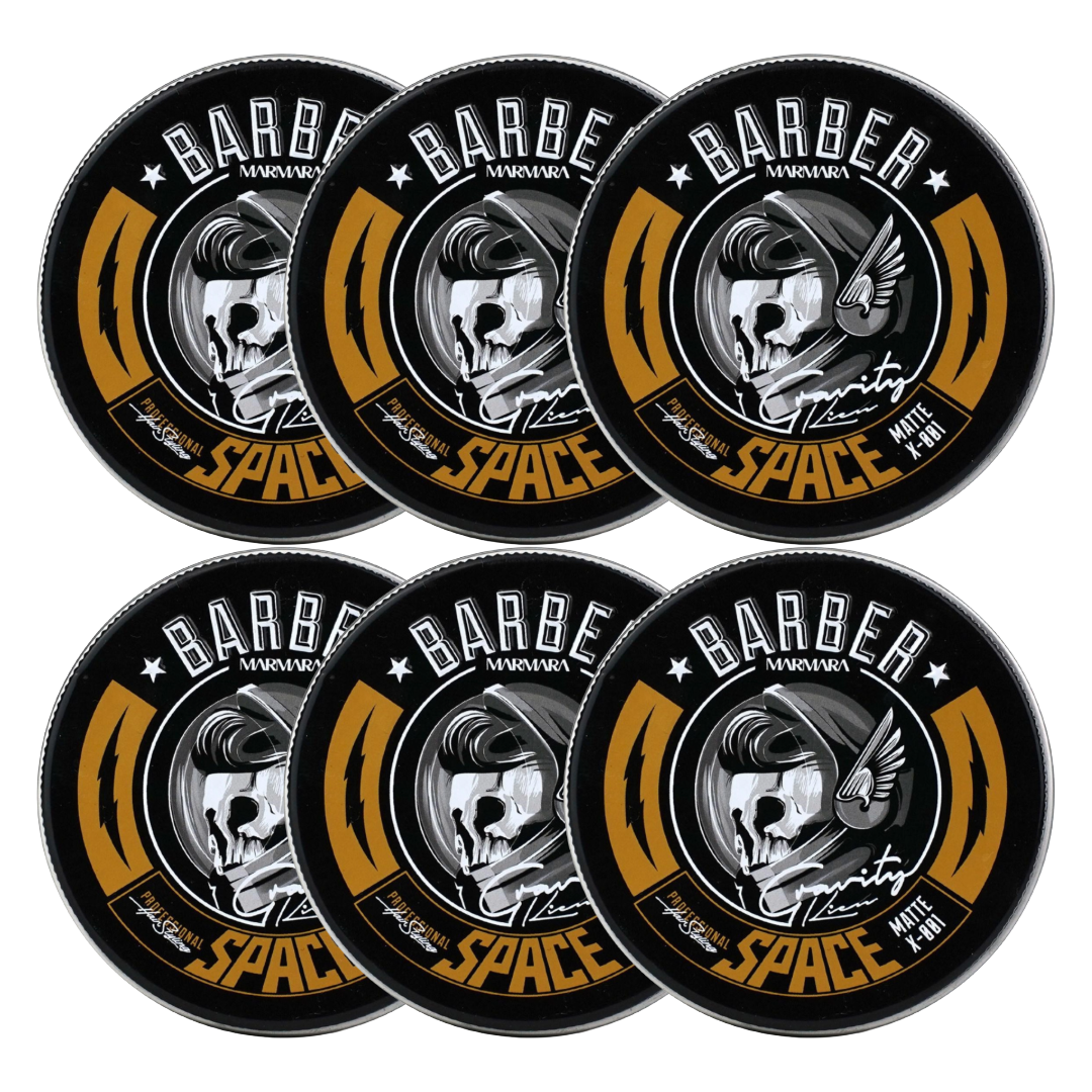 MARMARA BARBER Hair Styling Matte Space Wax 100 ml - 6 Stuks
