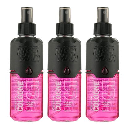 Nish Man After Shave Cologne nr 5 Volcano 400ml - 3 Pack
