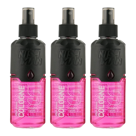 Nish Man After Shave Cologne nr 5 Volcano 400ml - 3 Pack