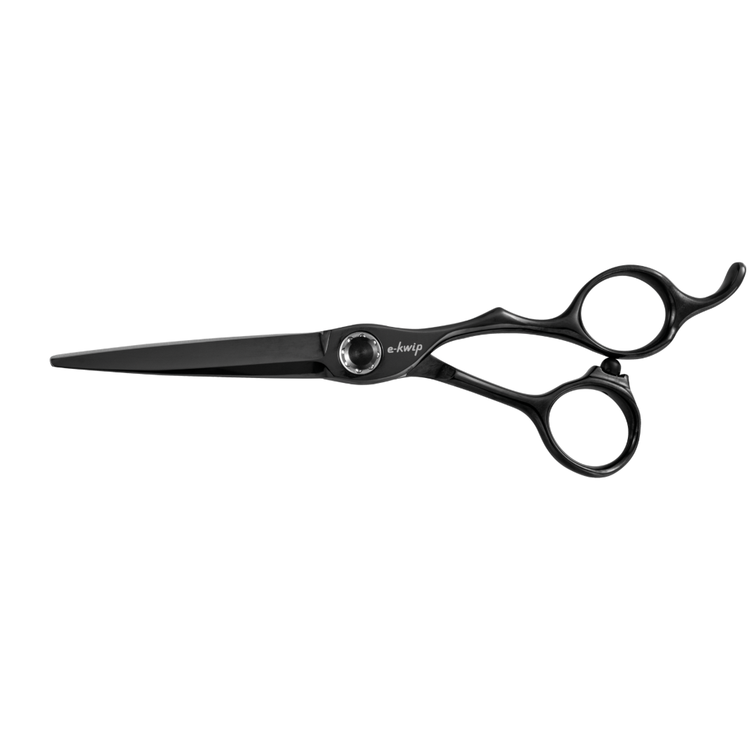 E-Kwip Kuro Hairdressing Scissors Set Black + Free E-Kwip Razor