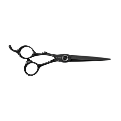 E-Kwip Kuro Friseurscheren-Set, Schwarz Linkshänder + Gratis E-Kwip Rasiermesser