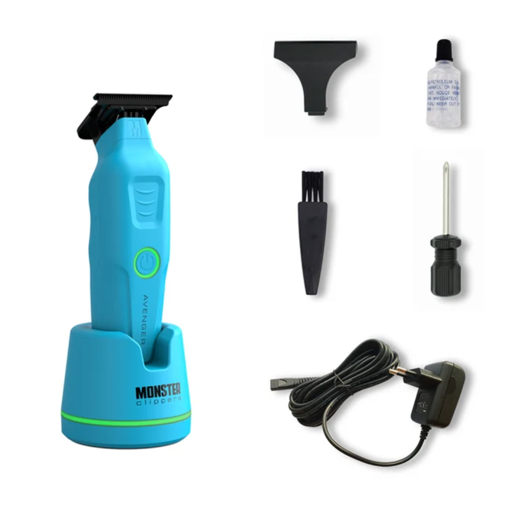 Monster Clippers Avenger Haarschneidemaschine + Avenger Trimmer Set – Blau 