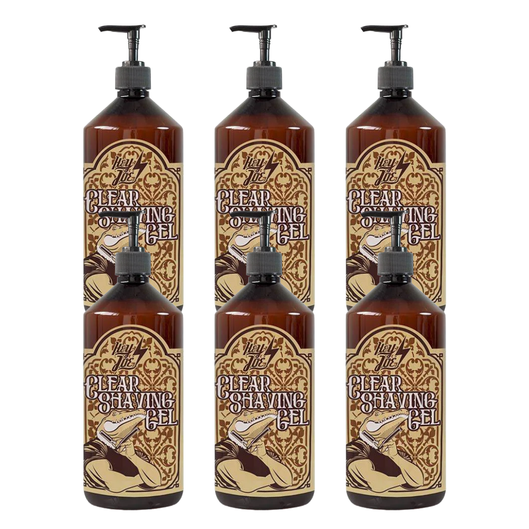 HEY JOE! Transparante Scheergel 250ml - 6 Pack