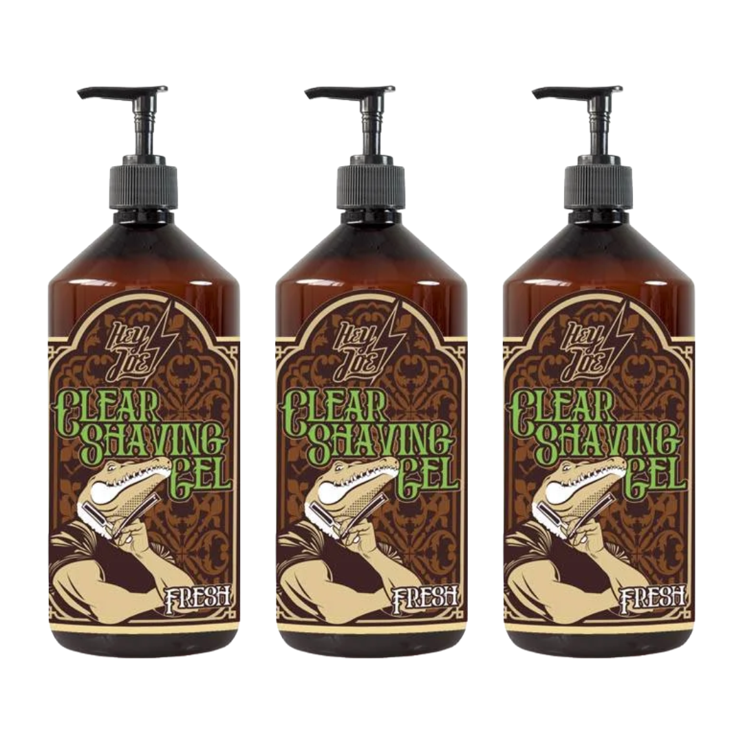 HEY JOE! Heldere Scheergel Fris 250ml - 3 Pack
