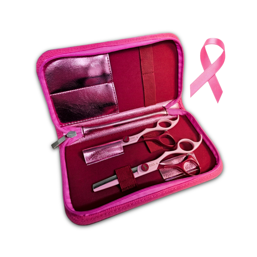 Olivia Garden SilkCut Think Pink scissors set 5.75 + 6.35