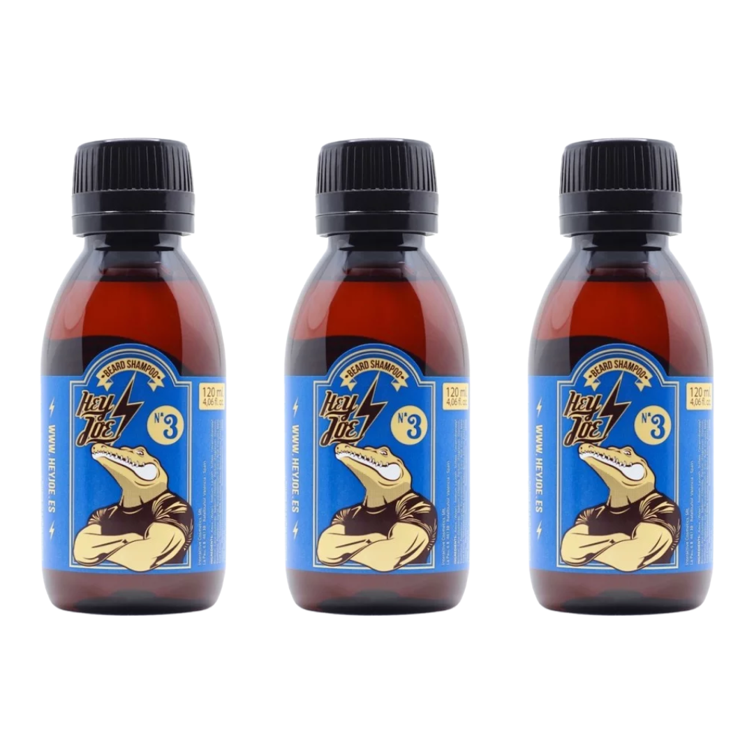 HEY JOE! Beard Shampoo no3 Acid Melon 120ml - 3 Pack