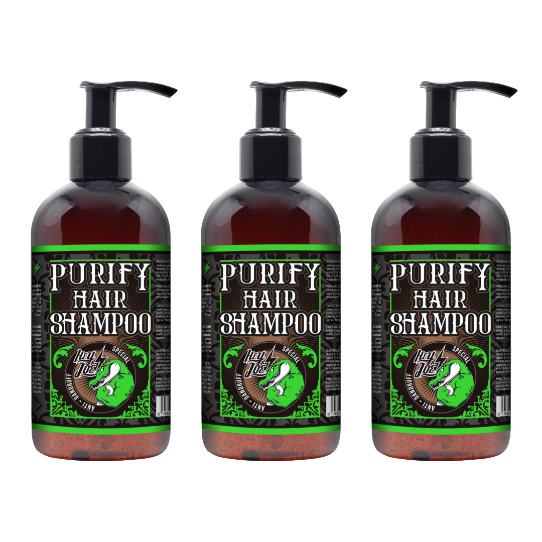 HEY JOE! Purify Haarshampoo 250 ml - 3 Pack