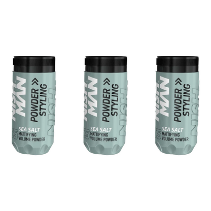 Nish Man X5 Sea Salt Styling Powder 20 Gr. - 3 Pack