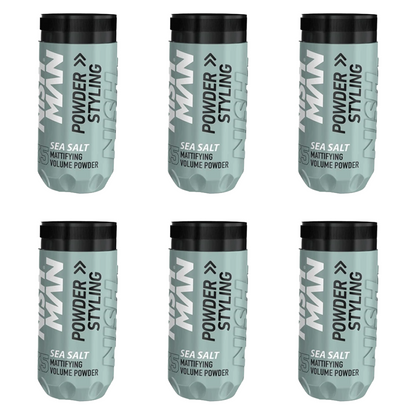 Nish Man X5 Sea Salt Styling Powder 20 Gr. - 6 Pack