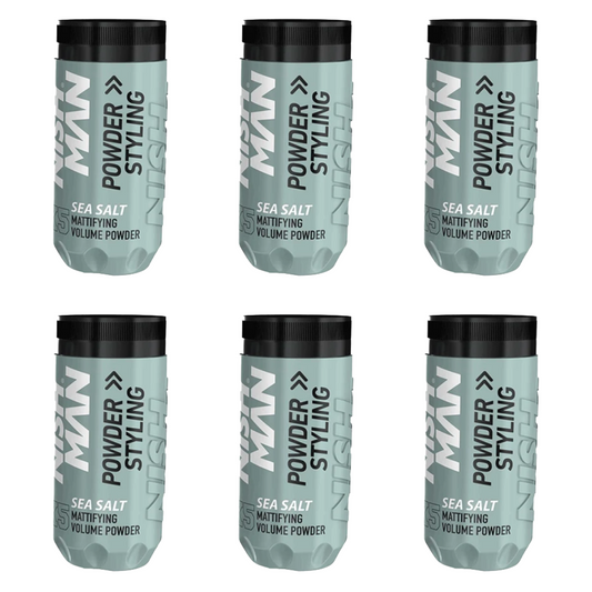 Nish Man X5 Sea Salt Styling Powder 20 Gr. - 6 Pack