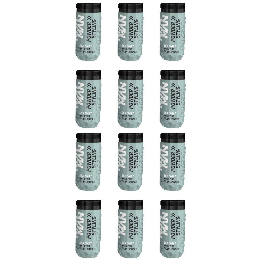 Nish Man X5 Sea Salt Styling Powder 20 Gr. - 12 Pack