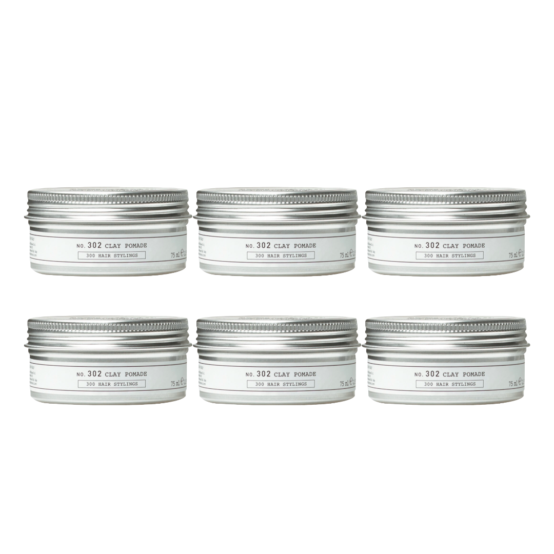 DEPOT Nr. 302 Clay Pomade 75 ml - 6er Pack