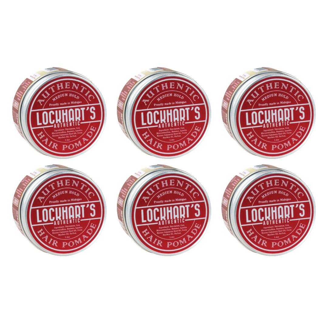 Lockharts Pomade mit mittlerem Halt - 6 Stück