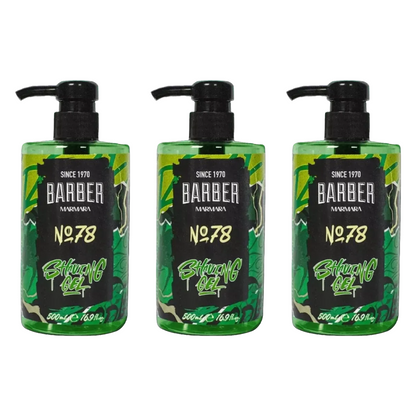 MARMARA BARBER Shaving Gel No. 78 - 500ml - 3 Pack