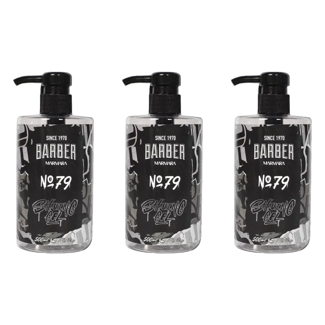 MARMARA BARBER Scheergel nr. 79 - 500ml - 3 Pack