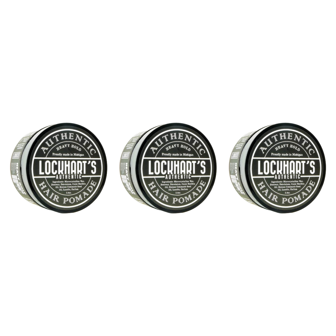 Lockhart's Heavy Hold Pomade - 3 Stuks