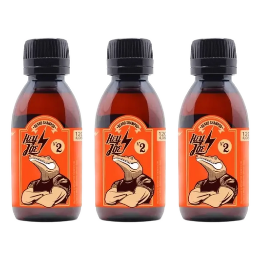 HEY JOE! Baardshampoo nr. 2 Rode Mandarijn 120ml -  3 Pack