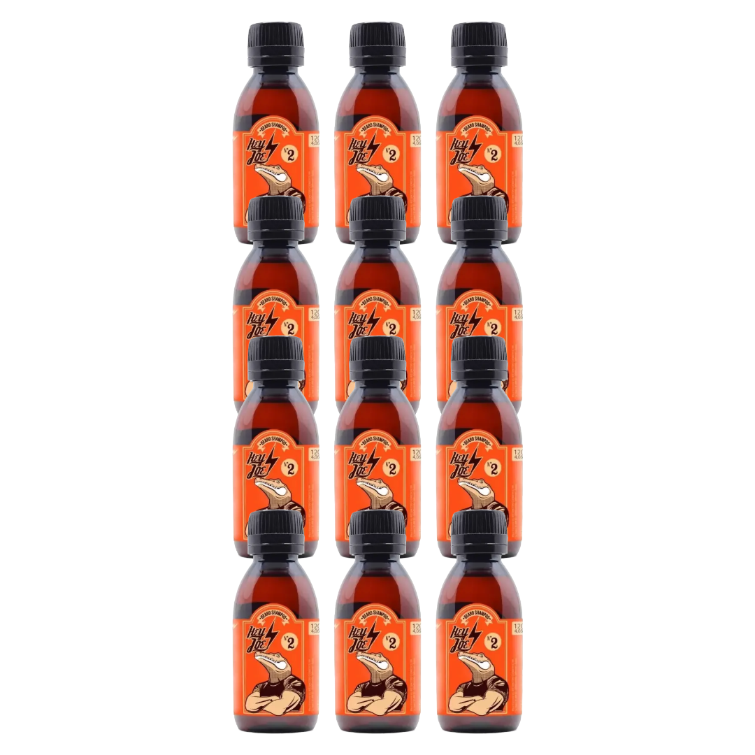 HEY JOE! Baardshampoo nr. 2 Rode Mandarijn 120ml -  12 Pack