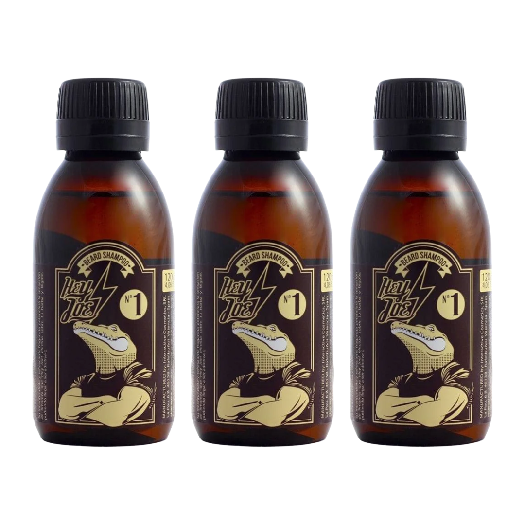 HEY JOE! Baardshampoo nr. 1 Classic Joe 120ml - 3 Pack
