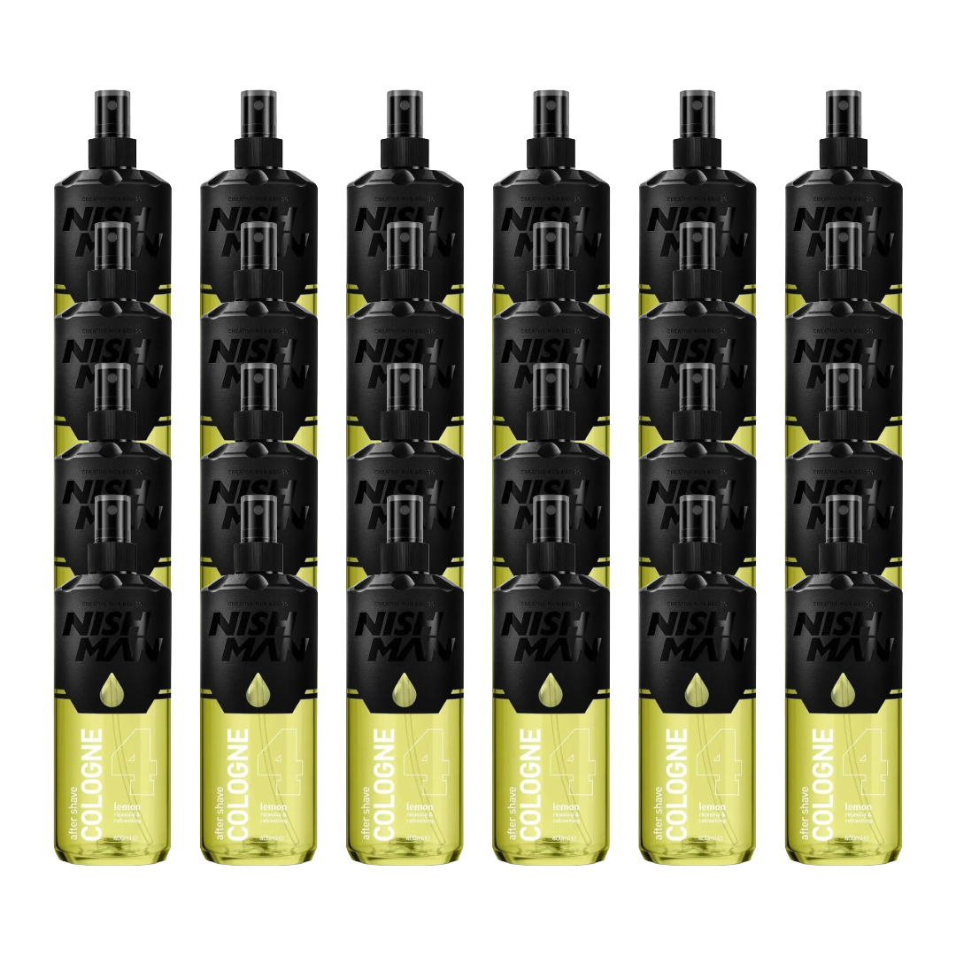 Nish Man Aftershave Köln 4 ZITRONE - 24 Pack