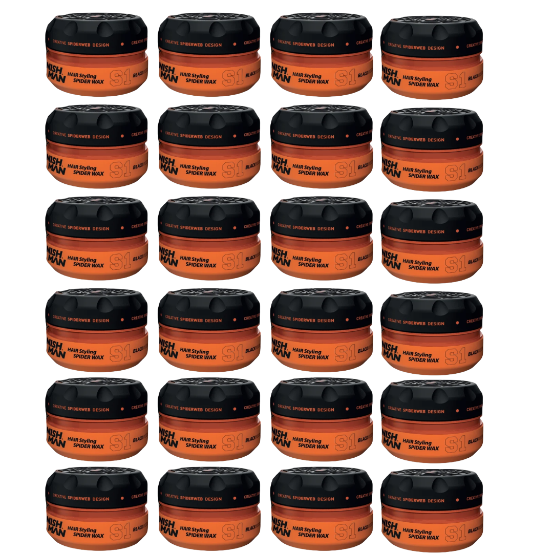 Nish Man Spider Hairwax S1 Black Widow 150ml - 24 Stück