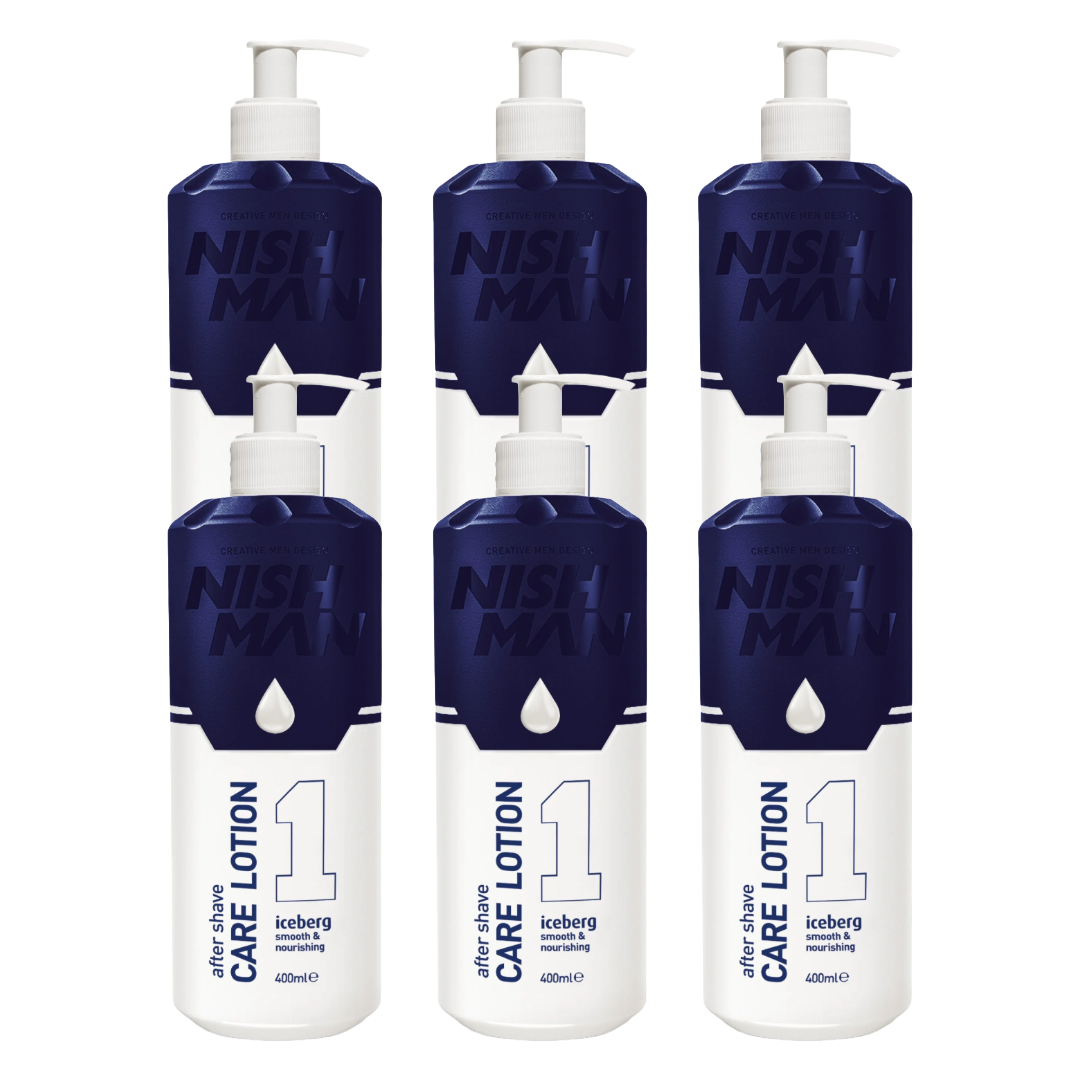 Nish Man After Shave Care Lotion Iceberg 400ml - 6 Pieces