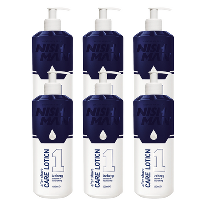 Nish Man After Shave Care Lotion Iceberg 400ml - 6 Pieces