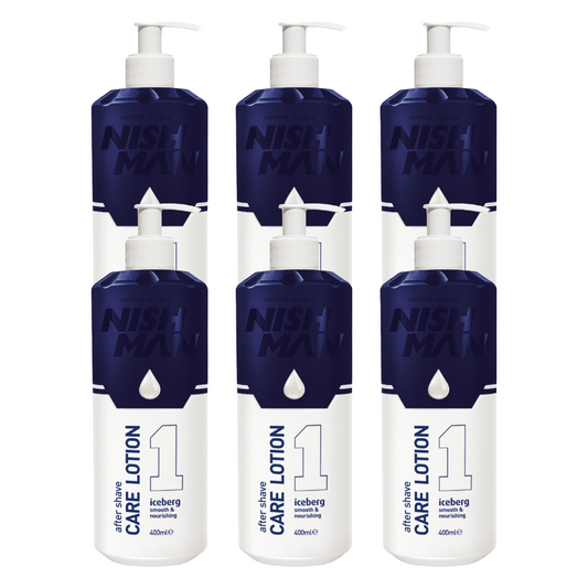Nish Man Aftershave Verzorgingslotion Iceberg 400ml - 6 Stuks