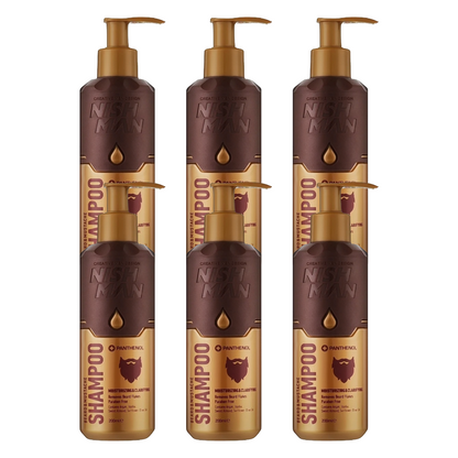 Nish Man Beard & Mustache Shampoo with Panthenol 200ml - 6 Pieces