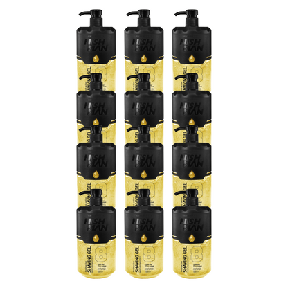 Nish Man Rasiergel 8 Gold One 1000ml - 12 Stück 
