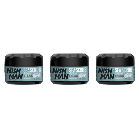 Nish Man Facial Sea Scrub 300ml - 3 Pieces