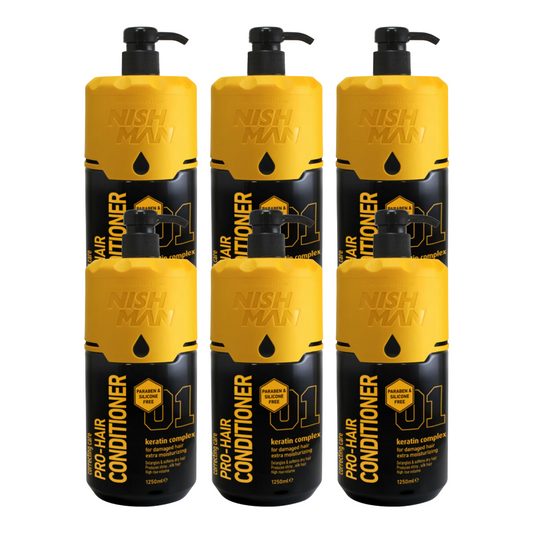 Nishman Conditioner Silikon- & Parabenfrei 1250 ml - 6 Stücks
