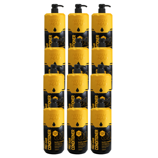 Nishman Conditioner Silikon- & Parabenfrei 1250 ml - 12 Stücks