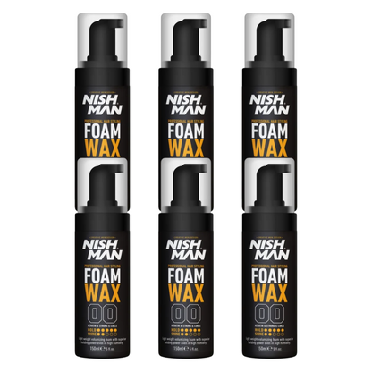 Nish Man Foam Wax 150ml - 6 Pieces