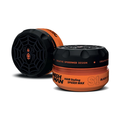 Nish Man Spider Hairwax S1 Black Widow 150ml - 3 Pieces