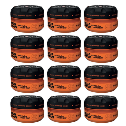 Nish Man Spider Hairwax S1 Black Widow 150ml - 12 Stück