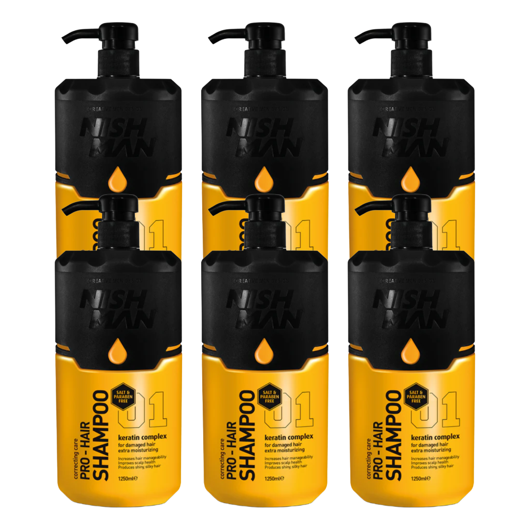 Nishman Salz- und Parabenfreies Shampoo 1250 ml - 6 Stücks