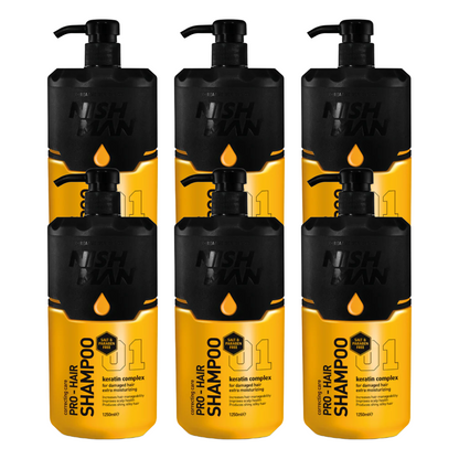 Nishman Salz- und Parabenfreies Shampoo 1250 ml - 6 Stücks