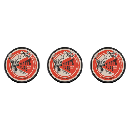 Dark Stag Matte Clay 100ml - 3 Pack