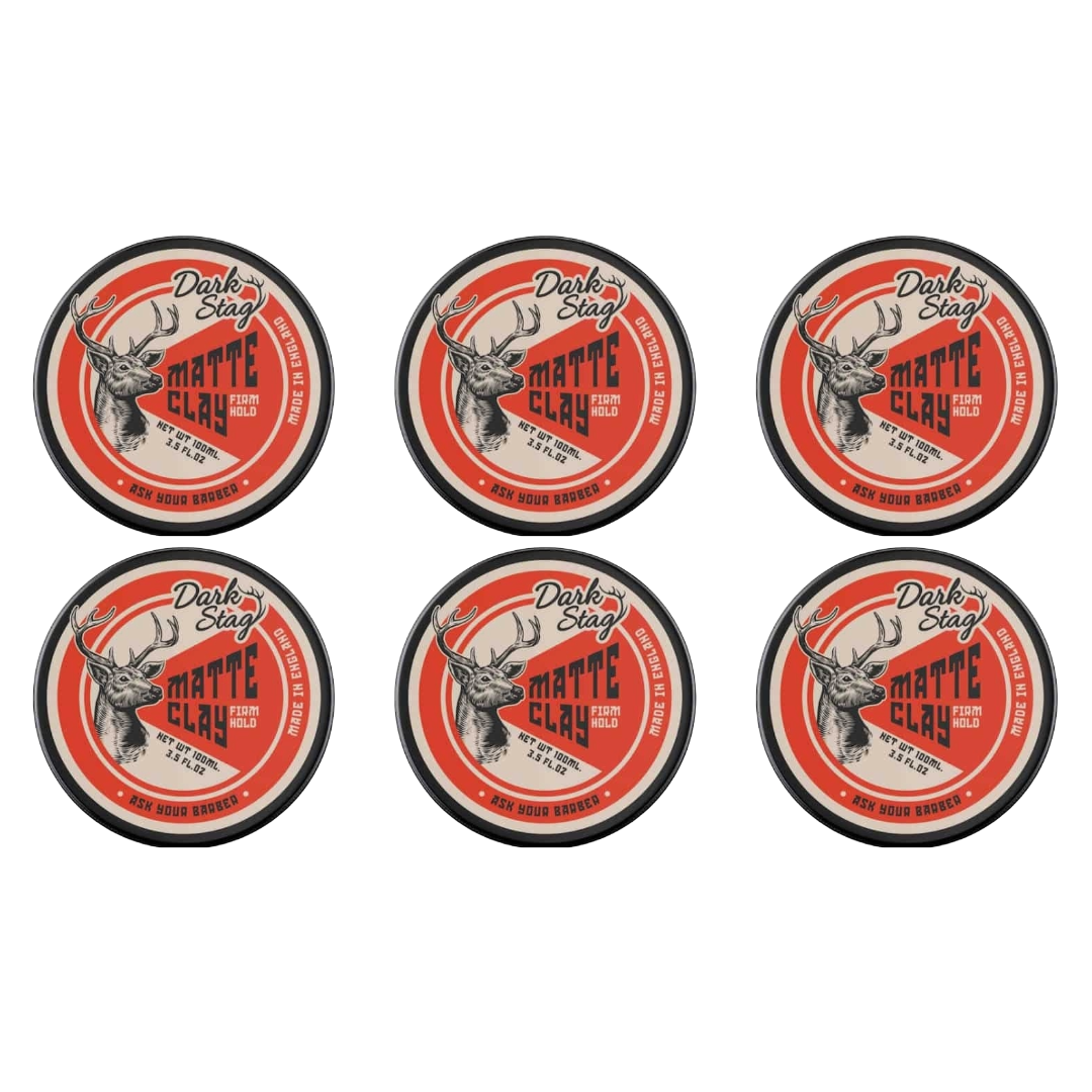Dark Stag Matte Clay 100ml - 6 Pack