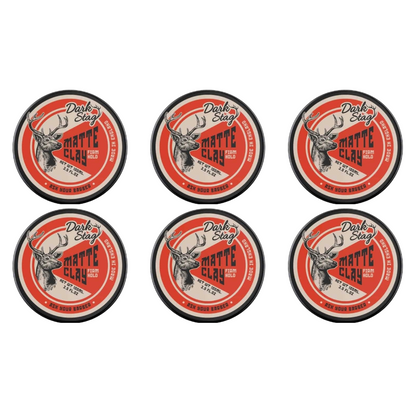Dark Stag Matte Clay 100ml - 6 Pack