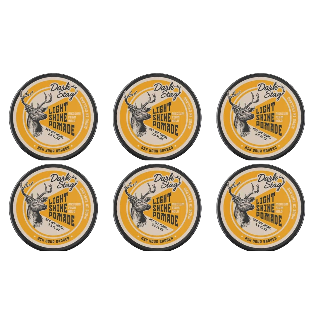Dark Stag Light Shine Pomade 100ml - 6 Pack