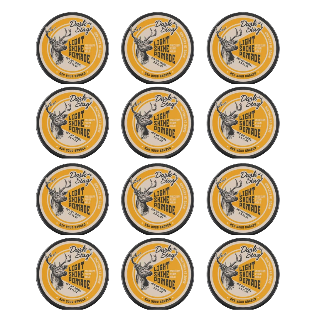 Dark Stag Lichte Glans Pomade 100ml - 12 Pack