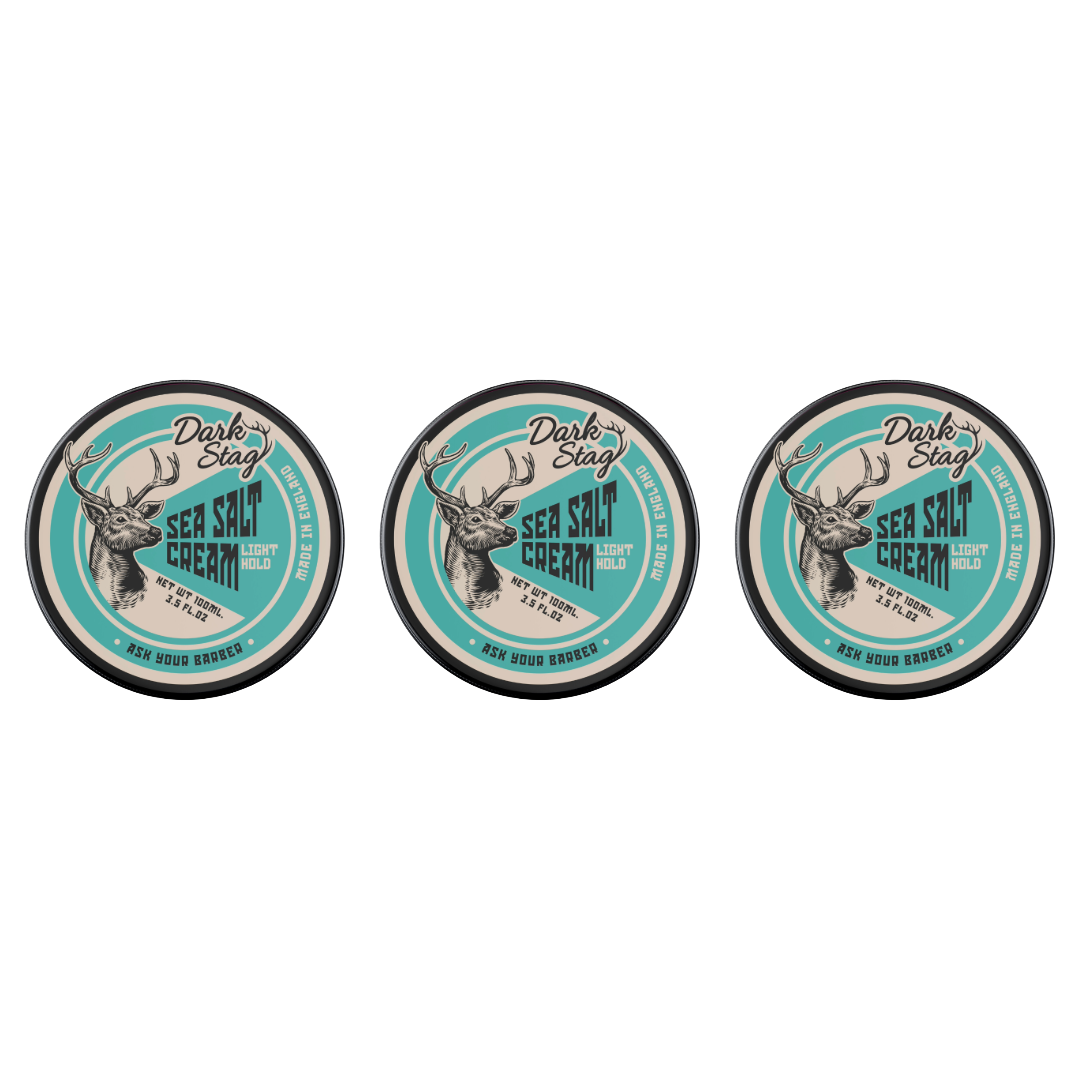 Dark Stag Sea Salt Crème 100ml - 3 Pack